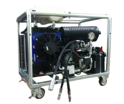 Hydraulikaggregat mit 26PS V-twin benzinmotor