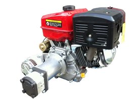 PTM390PRO Benzinmotor, E-Start, mit montierte Hydraulikpumpe (pumpgruppe 2) und 40A Stromaggregat